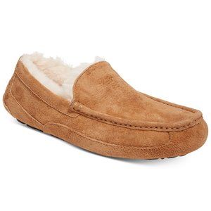 NEW UGG ASCOT MEN'S SUEDE SLIPPERS CHESTNUT 13